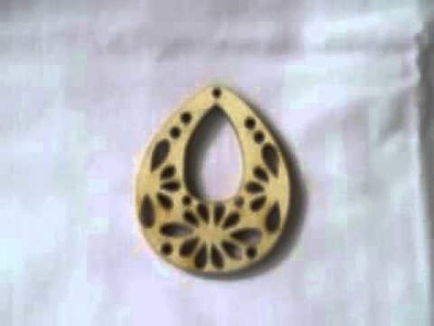 Wood Craft Projects: Unfinished Wood Bead.Pendant Gallery from Banglewood Crafts