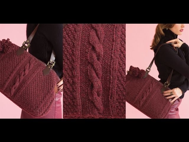 #15 Textured Tote, Vogue Knitting Holiday 2014