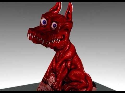 3d Dragon rendered optical illusion