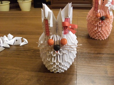 3D origami - RABBIT - KRÓLIK - how to make instruction