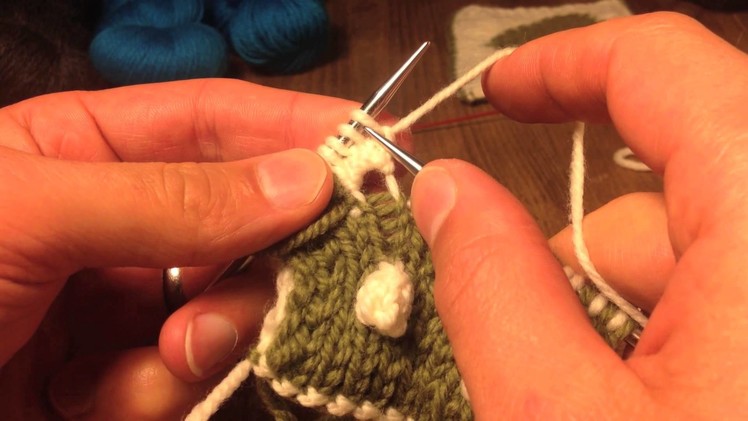 A Sockmatician Tutorial - 5-Stitch Bobbles in Double-Knitting