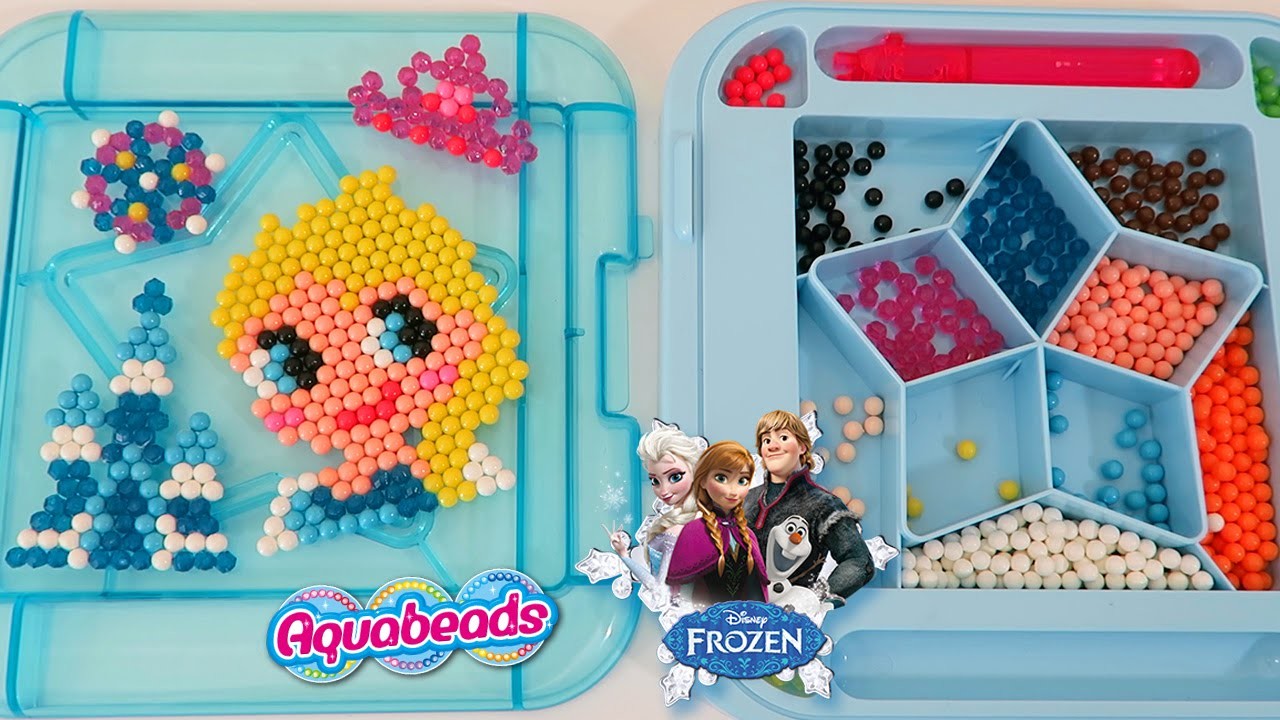 Gek Beschikbaar Muildier AquaBeads Disney Frozen Queen Elsa Sparkle Case Playset Part 1, Make Your  Own Frozen Shapes!