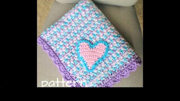 Crochet baby blanket with bernat yarn