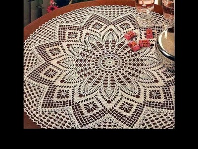 Crochet crochet tablecloth tutorial