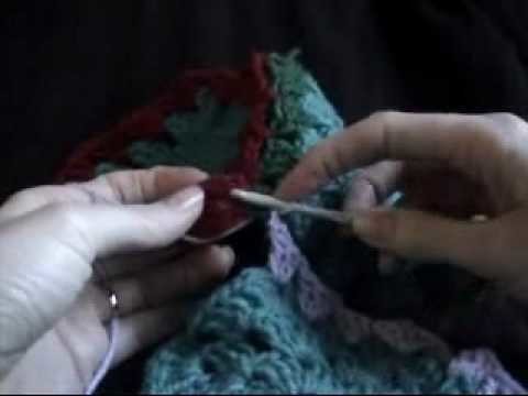 Crochet Hexagon Granny Part 5 of  5  - Tutorial includes joining