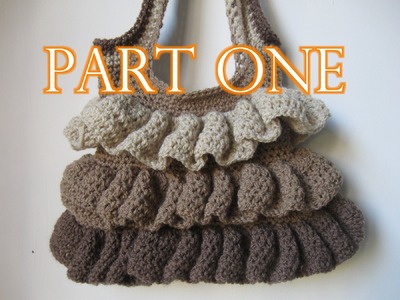 Crochet Ruffle Bag Tutorial pt 1