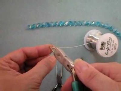 Crystal and Wire Necklace Tutorial