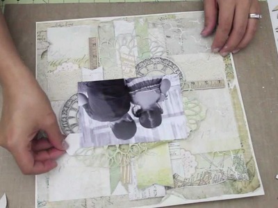 Cuddles & Kisses. 12x12 Scrapbook Layout tutorial. First project using my Cameo