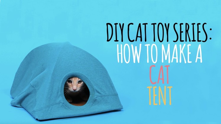 DIY Cat Toys - How to Make a Cat Tent