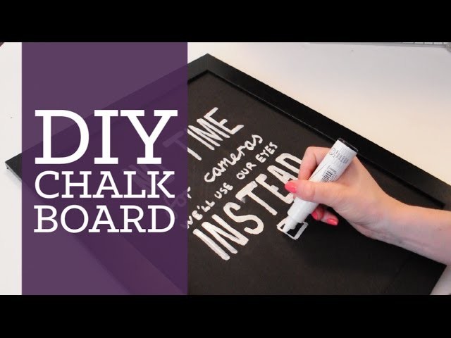 DIY chalkboard room decor | CharliMarieTV
