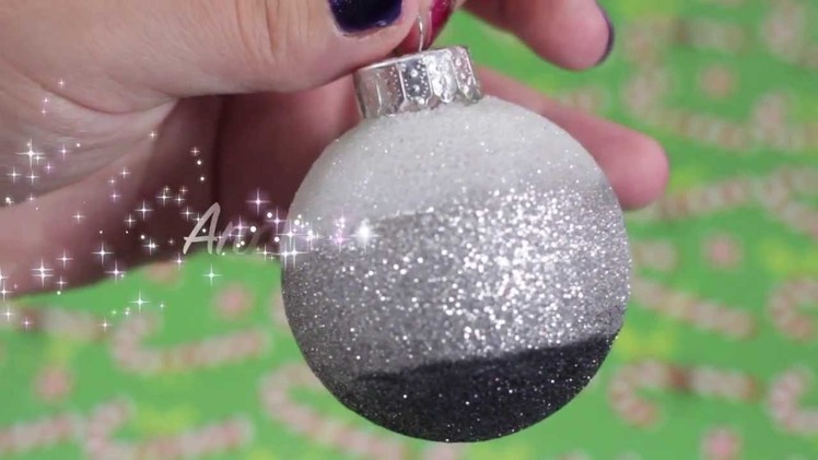 DIY Glitter Christmas Tree Ornaments Pt 2