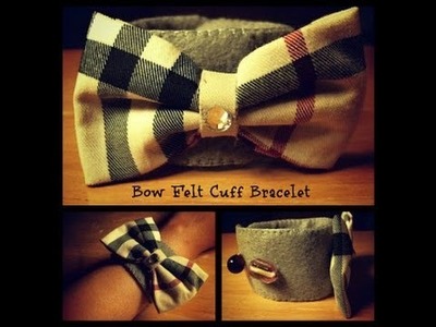 DIY: How To Make A Bow Bracelet From Felt Aiko Style!