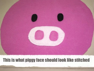 DIY How to make a Piggy Cushion.Pillow Tutorial