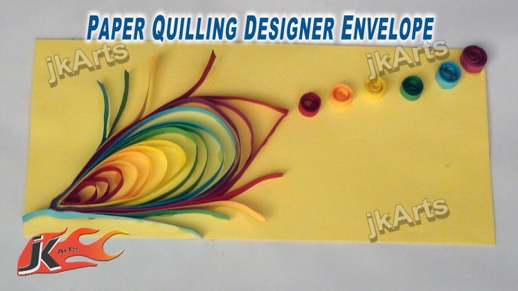 DIY Paper Quilling Feather Envelope - JK Arts 259