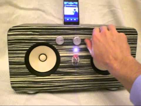 [DIY] retro style iPhone speaker dock makassar ebony wood