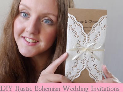 DIY: Rustic Bohemian Wedding Invitations