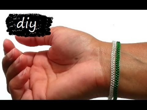 {DIY} Skinny Bracelet: Peyote Stitch