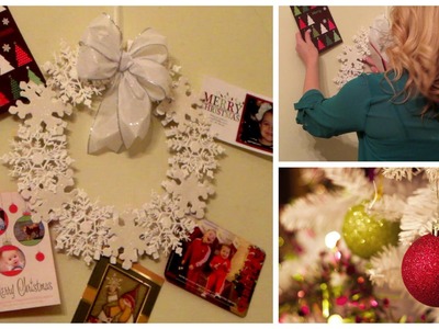 DIY Snowflake Holiday Card Wreath!