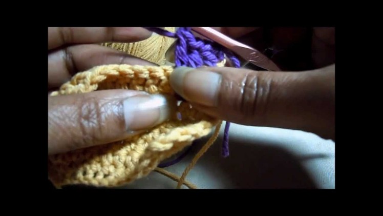 Double crochet Spike stitch