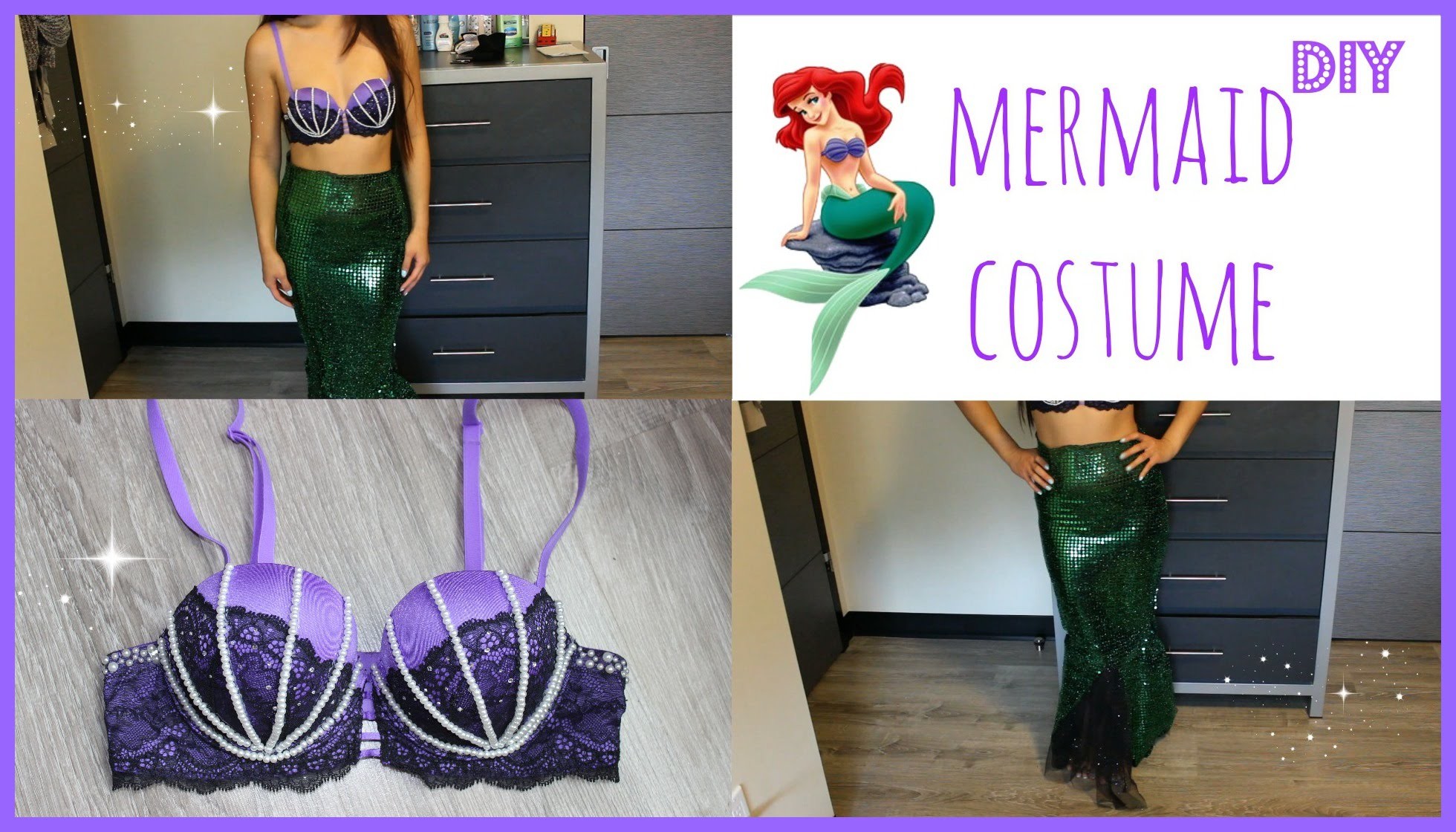 EASY,DIY,HALLOWEEN,COSTUME:,How,to,Make,a,Mermaid,Tail,LIKE,this,video,if,y...