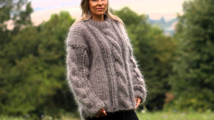 HAND KNITTED MOHAIR SWEATER by EXTRAVAGANTZA