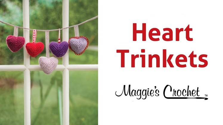 Heart Trinkets Free Crochet Pattern - Right Handed