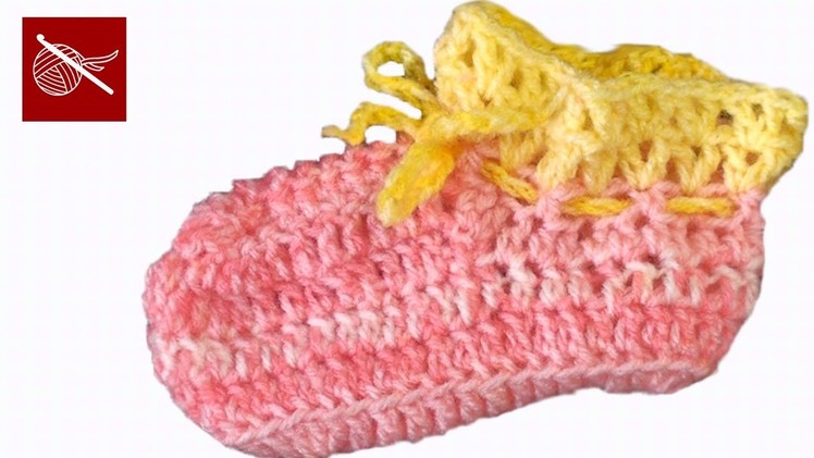 How to Crochet a Baby Bootie Shoe Crochet Geek