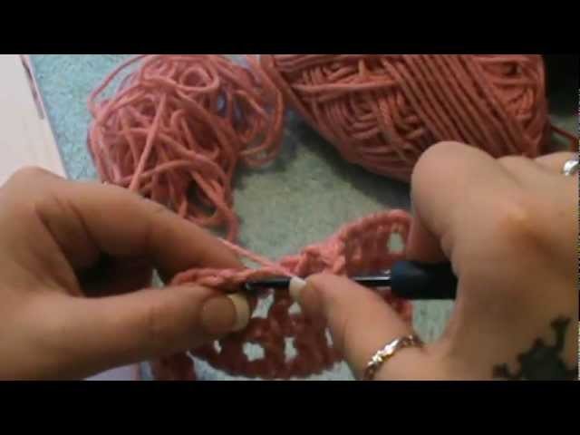 How to Crochet a "Filet Heart Square"-(Video 1 of 4)--Valentines Day