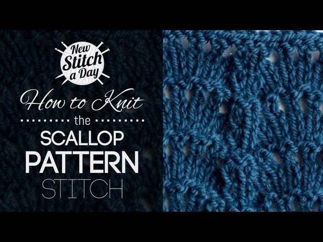 How to Knit the Scallop Pattern Stitch {English Style}
