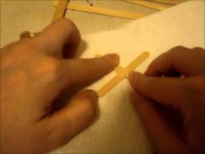 How to make a airplane out of craft sticks