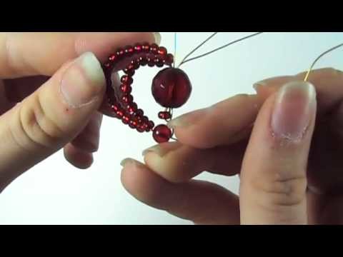 How to Make a Beaded Double Heart Pendant