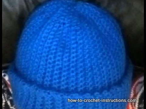 How to make a crochet ribbed hat