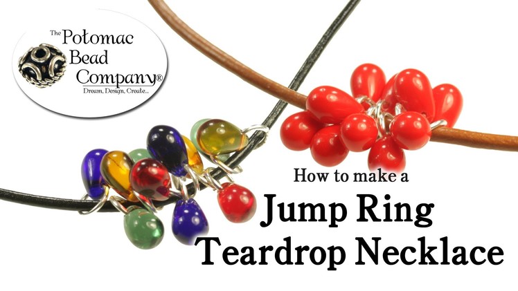 How to Make a Jump Ring Drop Cluster Necklace