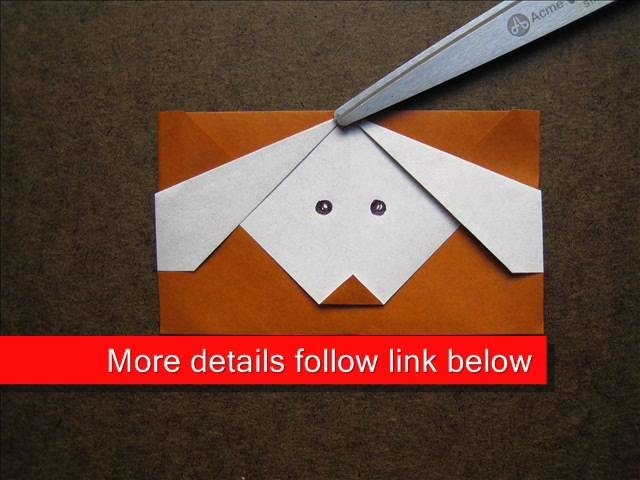 How to Make an Origami Puppy Pop Up Card