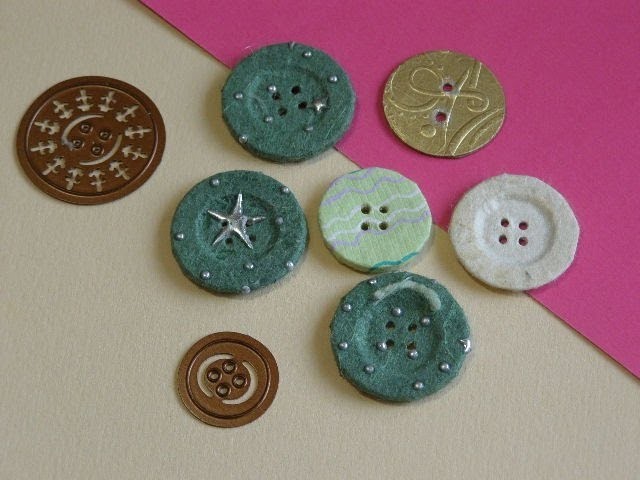 How to make Buttons from Paper or Card