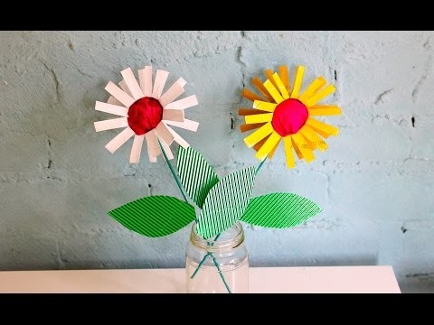 How to make cute toilet roll flowers