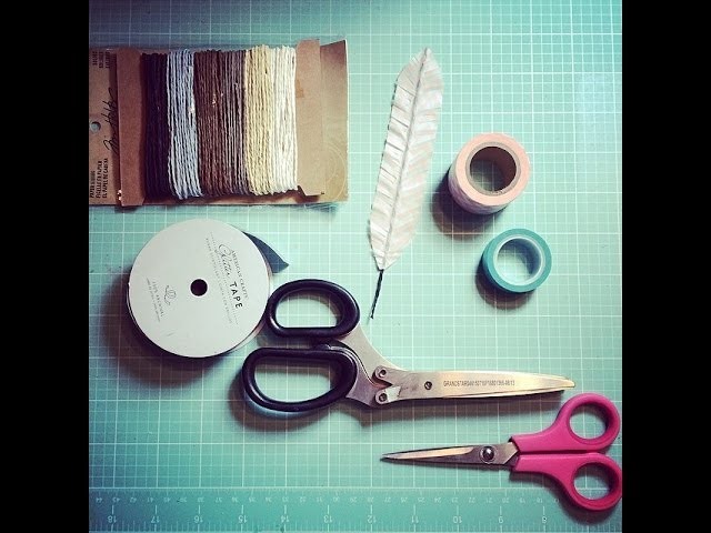 How to make your own scrapbook feather embellishments