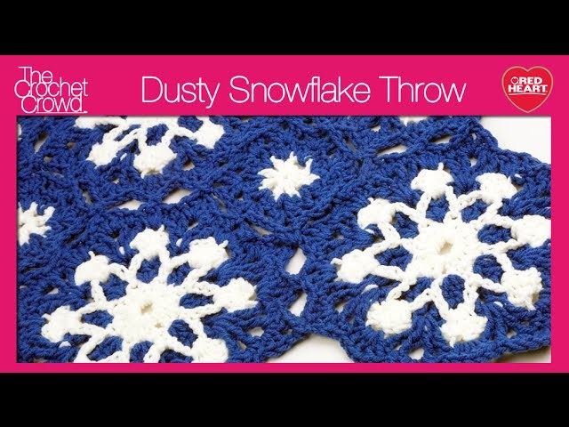 Left: Crochet Dusty Snowflake