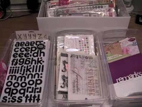 More Organizing in My Craft Room - Stickers, Thickers and Tags