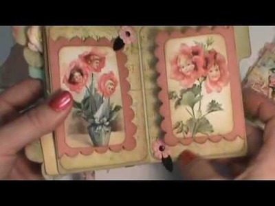 Shabby Chic Flower Fairy File Folder scrapbook album