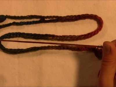 Simple Crochet Hair Tie Back with Button