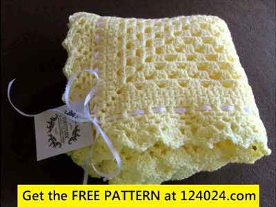 Single crochet baby blanket for beginners