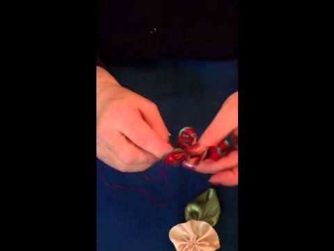 Stitching Ribbon Flowers. .How To