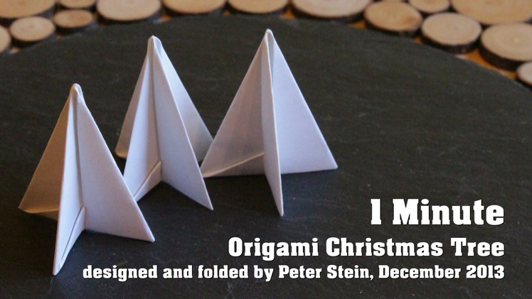 1 Minute Origami Christmas Tree