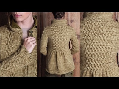 #20 Smocked Cable Coat, Vogue Knitting Fall 2010