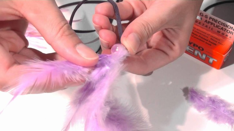 Beading Ideas - Necklace using feathers