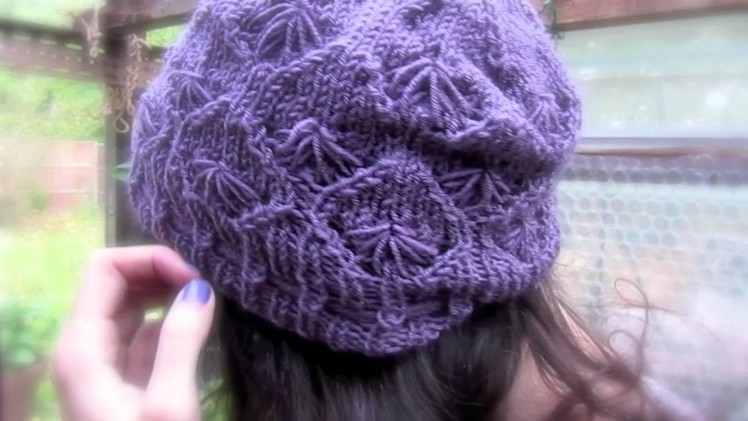 Cornflower Hat Knitting Pattern Trailer