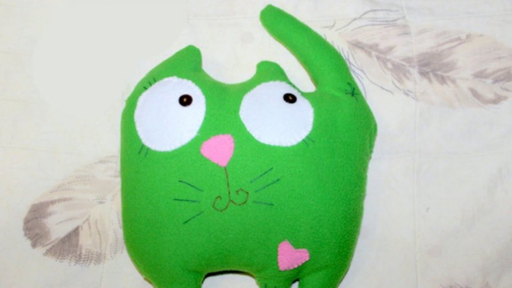 Create a Fun Fleece Pillow Cat - DIY Crafts - Guidecentral