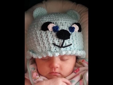 Crochet Adorable Easy Bear Hat DIY tutorial
