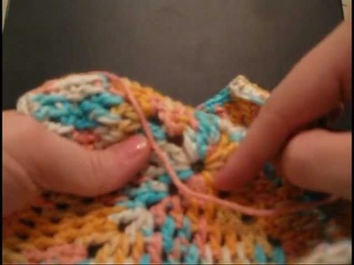 Crochet Granny Square Dishcloth